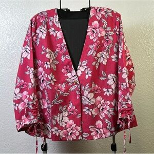 Wonder by Christian Siriano Women’s Pink Floral Top Size M